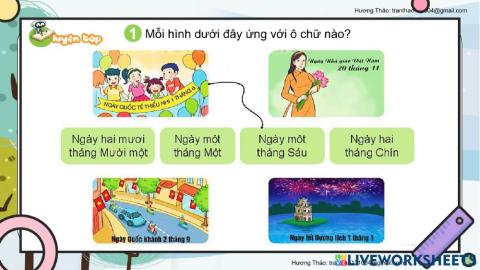 Luyện tập xem lịch