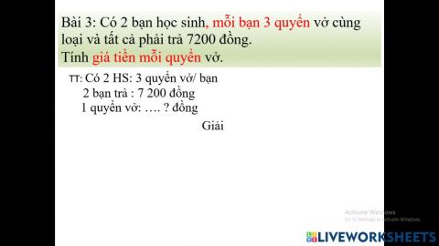 BT3 Toán Chia thứ 5