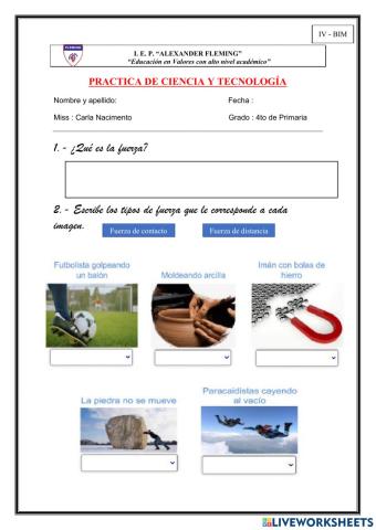 Practica de ciencia y tecnología