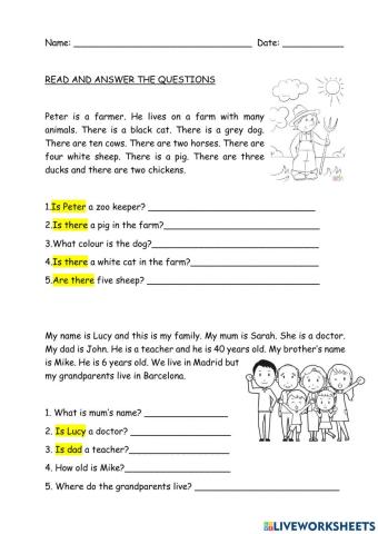 Reading Comprenhension