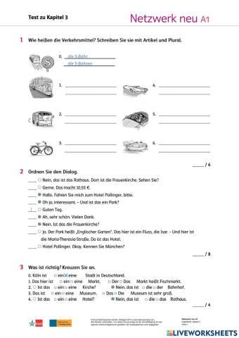 Netzwerk neu A1-Kapiteltest 3