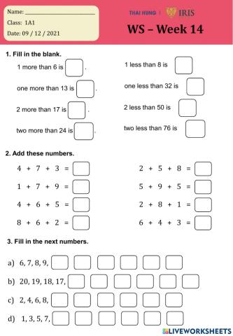 Grade 1 - Revision