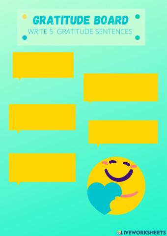 Gratitude board