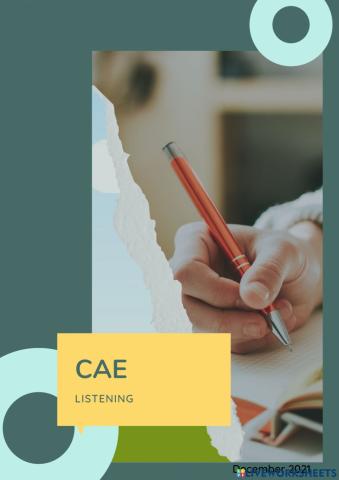 CAE First term exam