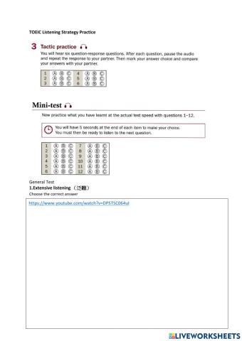 TOEIC listening strategies 2