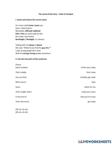 Mr. Blue Sky- ELO LC handout