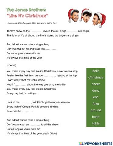 The Jonas Brothers - Like it's Christmas