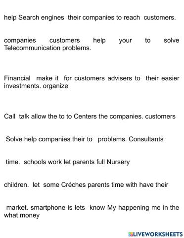 Business English - Services