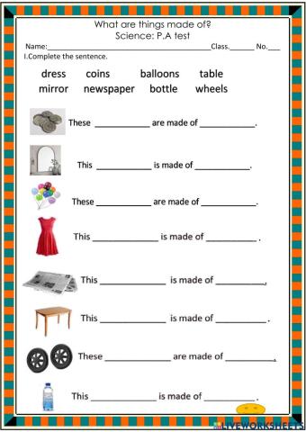 What things are made of