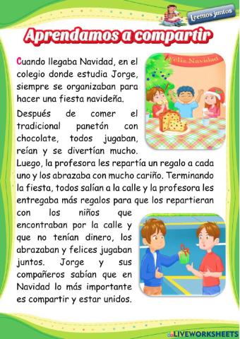 Prendemos a compartir