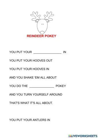 Reindeer Pokey Song