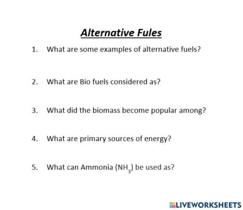 Alternative Fuels 2