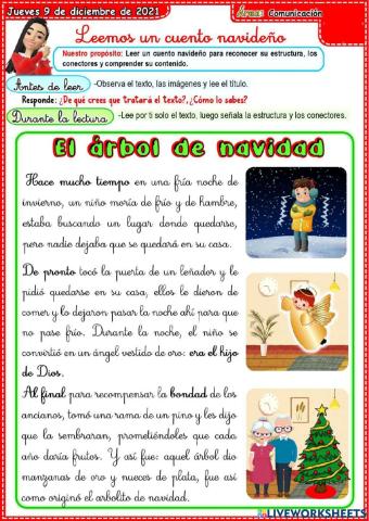 Leemos sobre el arbol de navidad