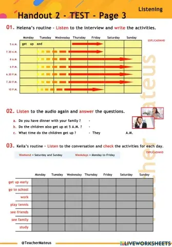Handout 2 - TEST - Page 3 - Listening