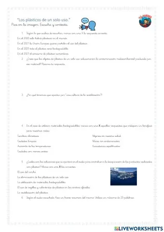 Los Plásticos de un solo uso