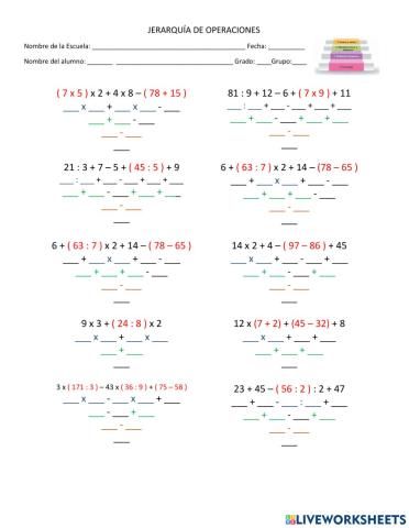 Jerarquía de operaciones