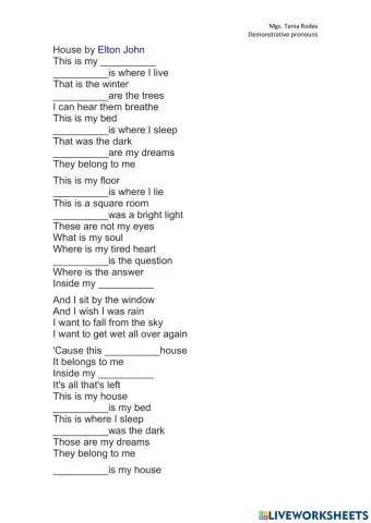 Demonstrative pronouns