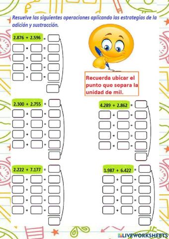 Estrategia de la adición y sustracción