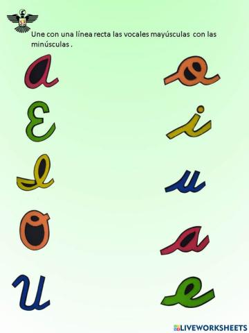 Vocales mayúsculas y minúsculas