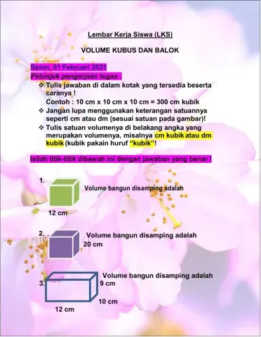 Lkpd volume kubus dan balok