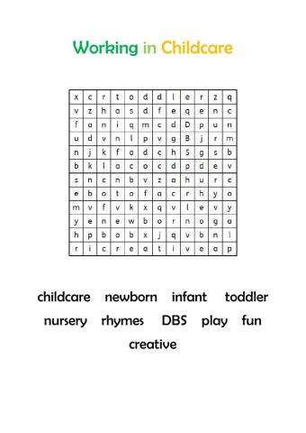 Working in Childcare
