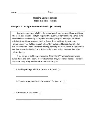 Fiction & Non - Fiction