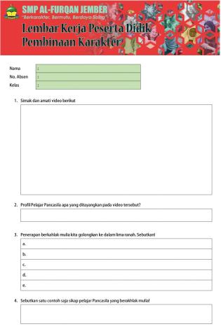 LKPD 2: Berakhlak Mulia