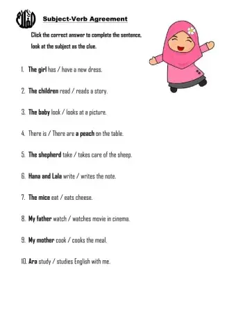 Subject-verb agreement