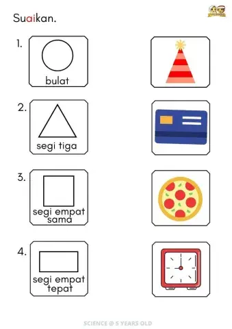 SAINS : Mengenal Bentuk 1 (5 THN)