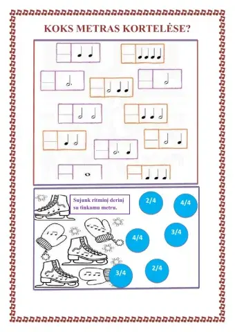 Koks metras kortelėse?