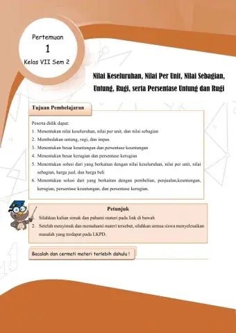 Untung, Rugi, dan Persentasenya