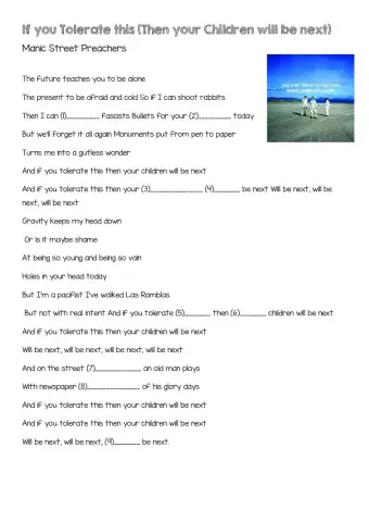 If you tolerate this fill in the gaps