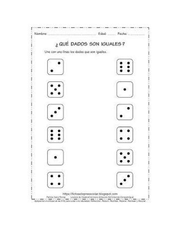 ¿Qué número tiene cada dado?