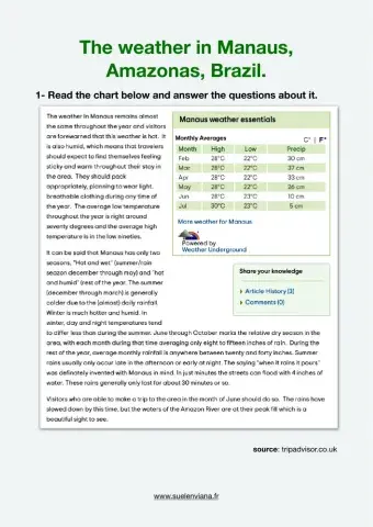 The weather in Manaus