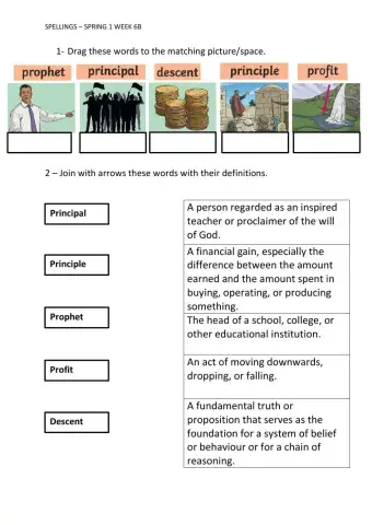 Spellings – spring 1 week 6b