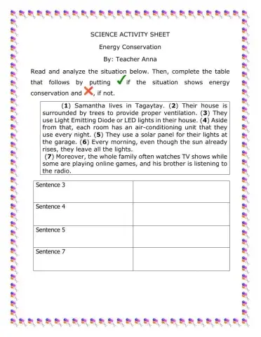 Energy Conservation