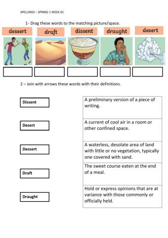 Spellings – spring 1 week 6c