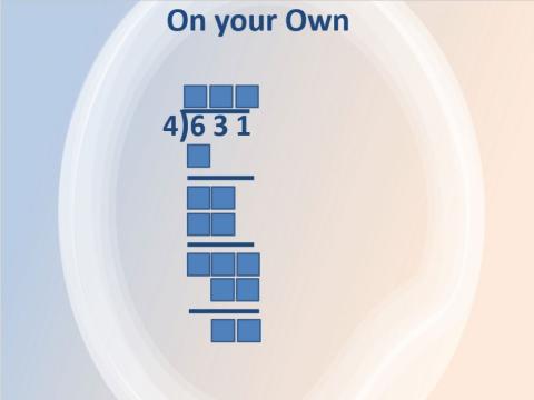 Long Division by one digit