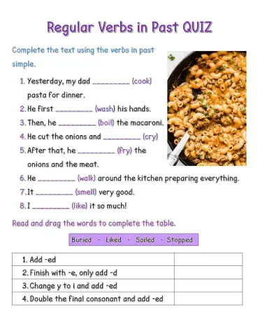 Quiz Sebastian Skaff (Regular Verbs In PS)