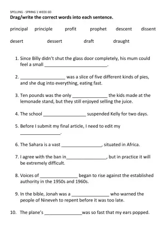 Spelling - spring 1 week 6d