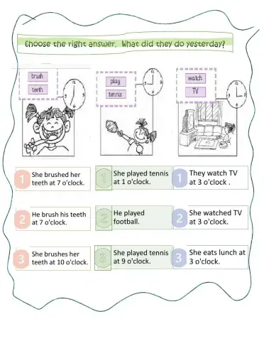 What did you do yesterday?