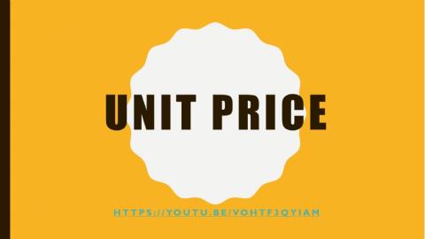 Unit Price basic