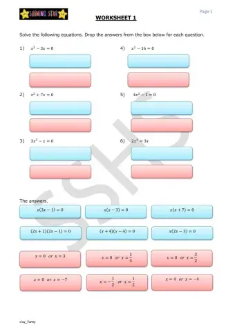 Solving Quadratic Equations