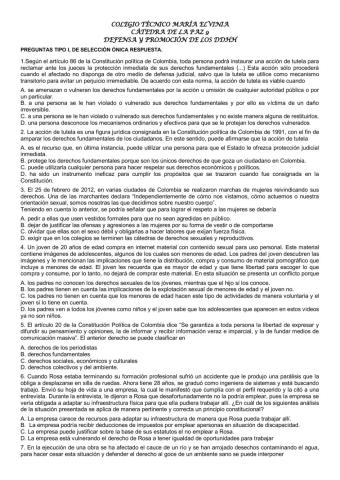 Mecanismos de protección de los derechos