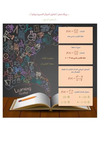 تمثيل الدوال النسبية بيانيا