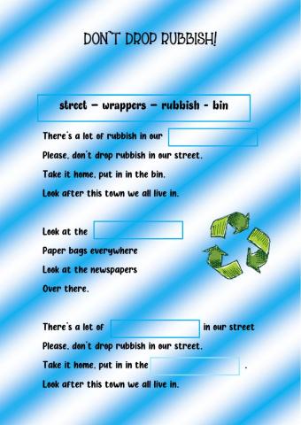 Don't drop rubbish