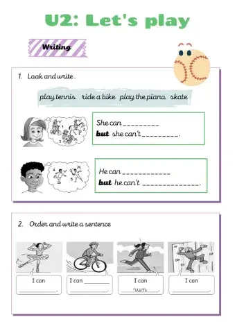 Let's play  Writing Adapted