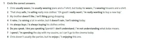 Present Simple vs Present Continuous