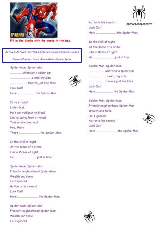 Original Spiderman Song