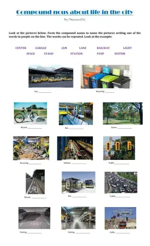 Compound nouns about life in the city